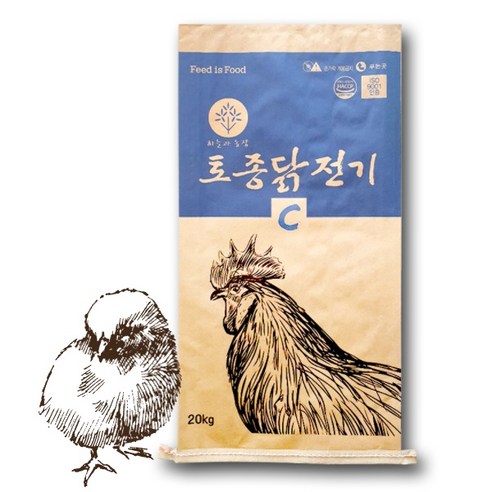 한일 닭사료 토종닭 전기 20kg 어린병아리 큰병아리 중닭 청계 오골계 토종닭 사료, 1개