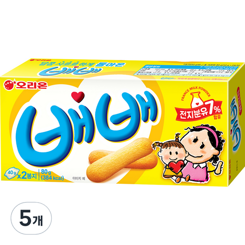 다시 돌아온 오리온 배배 80g x 5개 과자/초콜릿/시리얼 다시 돌아온 오리온 배배 80g x 5개 과자/초콜릿/시리얼