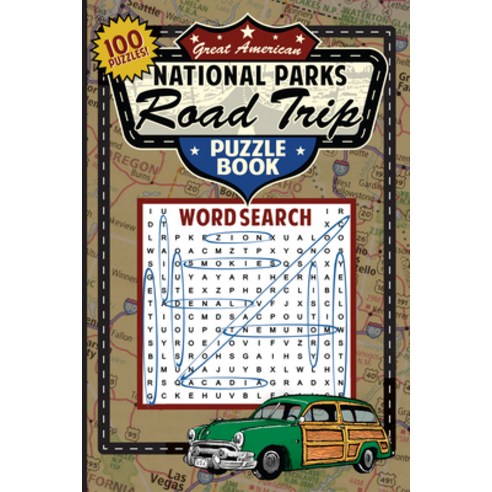 Great American National Parks Road Trip Puzzle Book Paperback, Grab a Pencil Press