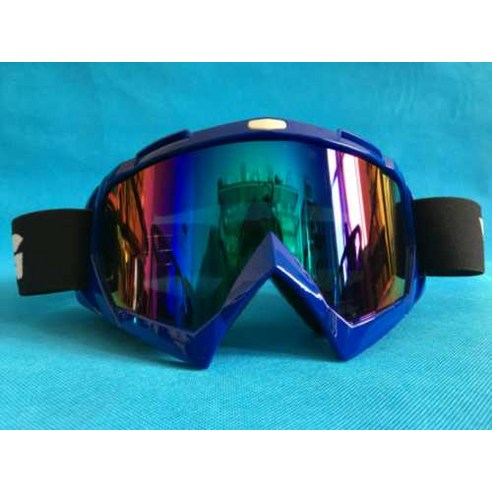 야외 운동 방풍 방진 자외선 보호 안경 스키 안경, 파랑