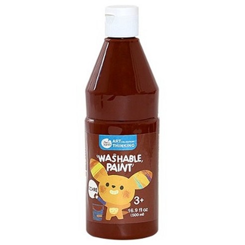 호안미로 워셔블페인트 500ml, 갈색, 1개