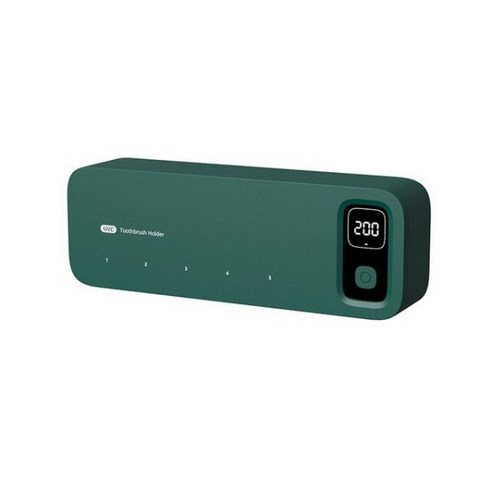 UV 소독 칫솔 스탠드 욕실 액세서리 면도기 랙 가정용 도구 디스플레이 화면 건조 화장실, 07 Dark green
