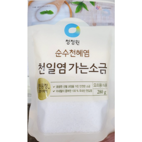 대상 청정원 천일염 가는소금, 280g, 1개  Best 5