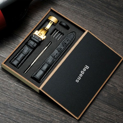 리젠스 갤럭시워치 디버클 스트랩 가죽밴드 시계줄 20mm 22mm 선물세트