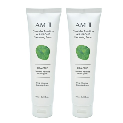에이엠투 시카 병풀 올인원 폼클렌징 150g 2개 약알칼리성 딥 클렌징폼