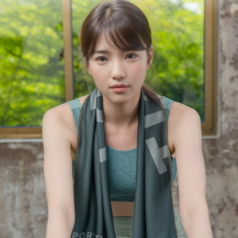 더위를 날려버리는 냉감 대형 스포츠 타올