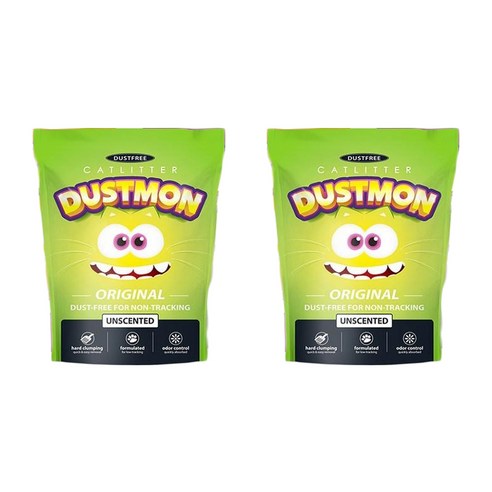 더스트몬 오리지널 고양이모래 벤토나이트 무향, 7kg, 2개