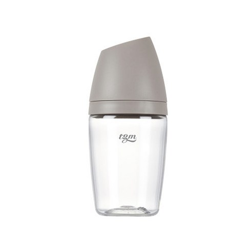 티지엠 트라이탄 쌀알 젖병 240ml (젖꼭지 포함), 240ml_웜그레이, 1개