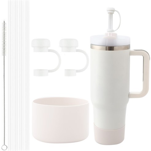 스탠리 호환 빨대 887ml 1.18L [트라이탄 재질] 세트, 887ml 베이지, 1세트