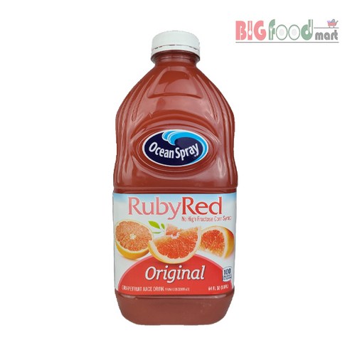 Ocean Spray 오리지널 루비 레드 그레이프프루트 주스, 1.89L, 1개 코스트코자몽주스