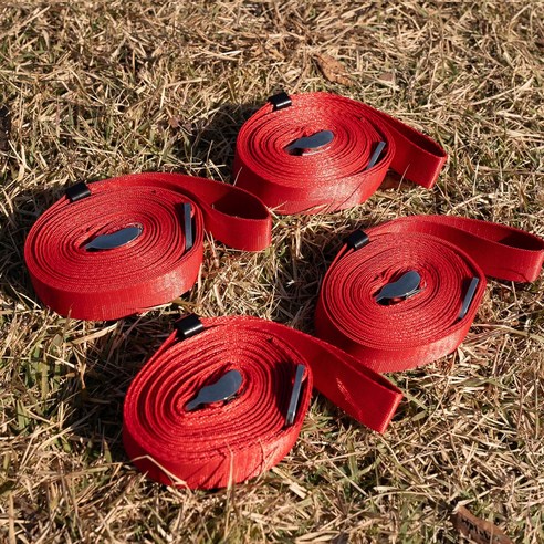 캠핑의 품격을 높이는 카르닉 타프 웨빙 스트랩 텐트로프 4P 세트