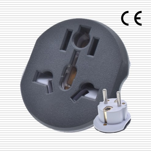 메이드홉스 2500W 16A 멀티 변환 플러그 어댑터 해외직구 어댑터, 1개, 그레이, 5cm