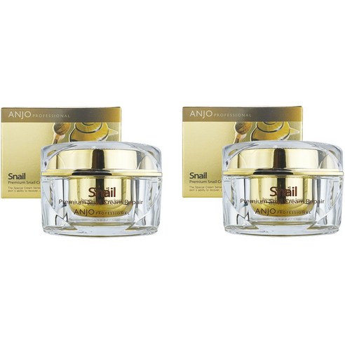 [앙쥬] 24k 골드 프리미엄 스네일 (달팽이) 영양 크림 (50ml) + 증정 : 콜라겐 핸드크림 100g / 달팽이 추출물 함유로 미백 및 주름개선 기능성, 4개