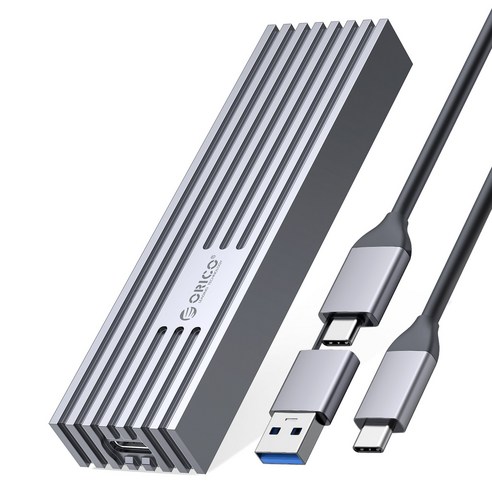 오리코 NVMe SATA SSD M.2 알루미늄 외장하드케이스 FV35C3-G2, 은색 nvme외장하드 오리코 NVMe SATA SSD M.2 알루미늄 외장하드케이스 FV35C3-G2, 은색 nvme외장하드