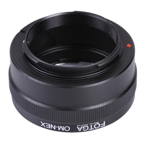 YSSHOP Olympus OM 마운트 렌즈 NEX 마운트 NEX-3 A5000, 80g, 블랙, 금속