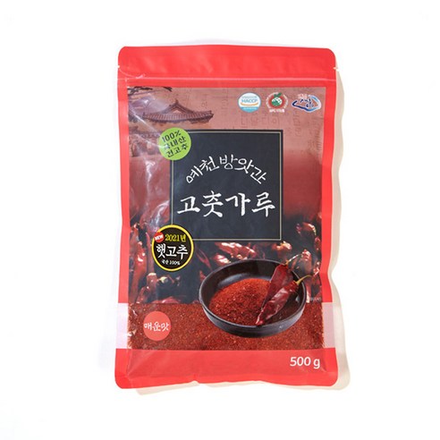예천 방앗간 고춧가루 매운맛 500g, 1개