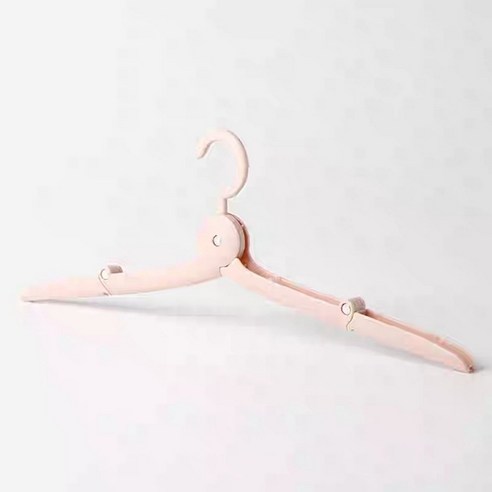 [무료배송]여행용 휴대용 접이식 옷걸이 5개입, 핑크, 1세트