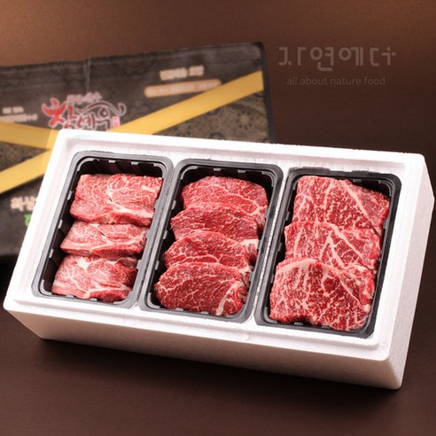 [냉장] 남원축협 참예우 한우 1등급 귀한세트3호 1.2kg, 1개
