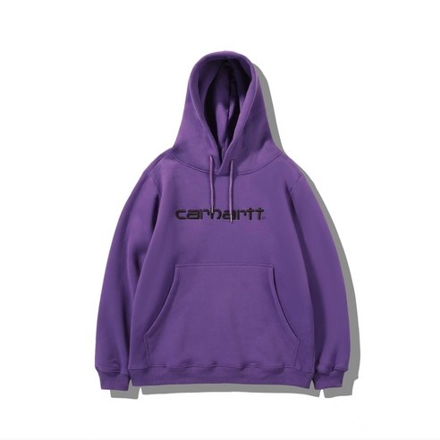 Carhartt carhartt 후드 스웨터 플러스 양털 스웨터 남성과 여성 같은 문자 자수 클래식 탑 코트