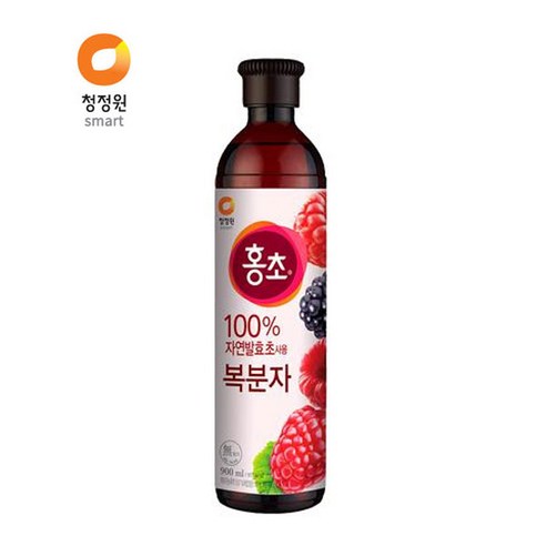 청정원 홍초 100% 자연발효초사용 복분자, 900ml, 1개 고창복분자술공장 Best Top5