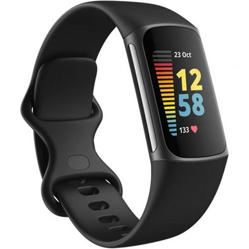 Fitbit Charge 5 밴드와 호환되는 교체 밴드 여성용 실리콘 피트니스 스포츠 손목 밴드 여성용 스몰 라지, Small_Black