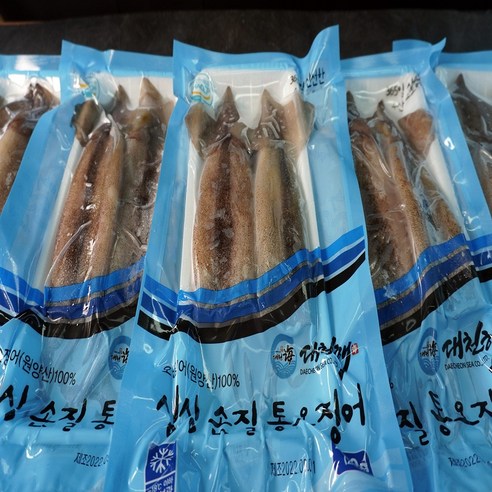대천해 손질 통오징어 2미 4팩, 240g (2미), 4개