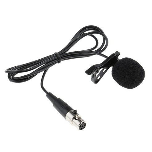전문 옷깃 마이크 3.5mm 3Pin 4Pin, 검은 색, {"사이즈":"미니 XLR 4핀"}, {"수건소재":"플라스틱"}