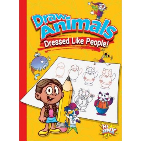 Draw Animals Dressed Like People! Paperback, Black Rabbit Books, English, 9781644660713
