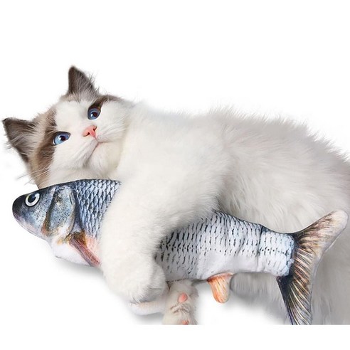 (보경샵) 물고기장난감 물고기인형 고양이 장난감 캣닢 스스로 움직이는 장난감 충전식 파닥파닥 벌렁벌렁 야옹이가 미치고 환장하는 5가지 물고기