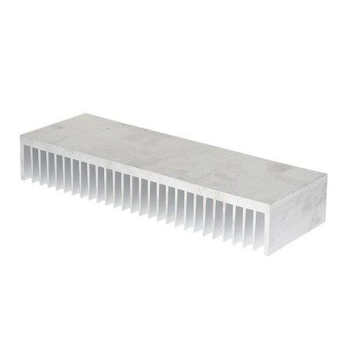 150W LED 방열용 알루미늄 방열판 100x300x50mm 냉각 라디에이터 쿨러 트랜지스터, 실버