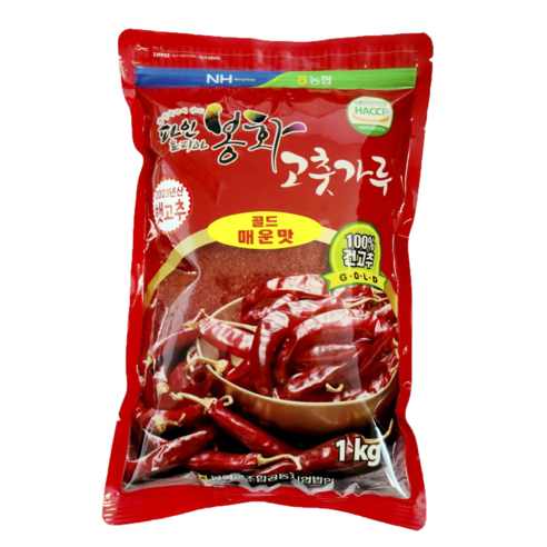 [경북농협] 봉화 파인토피아 고추가루 500g 1kg (보통맛 매운맛), 매운맛 (500g), 1개