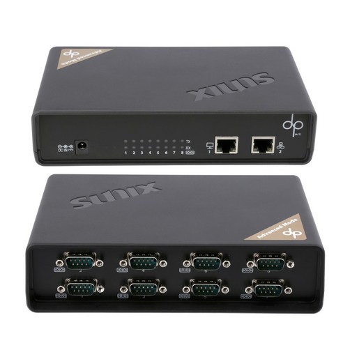 SUNIX-DPAS08H-00 Ethernet 8-Port RS-232 Replicator(Screw Bolt Type), 상세페이지 참조