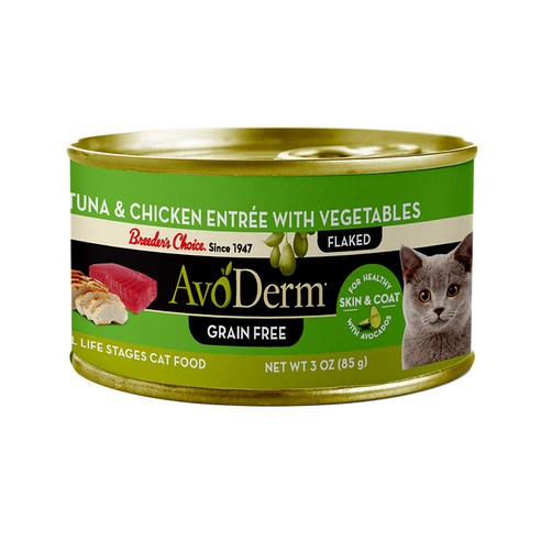 아보덤 고양이 주식캔, 참치+치킨, 85g, 24개