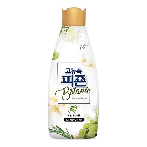 피죤 고농축 보타닉 섬유유연제 스위트가든 본품, 1L, 2개