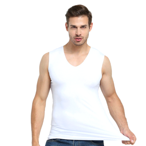 땀과 작열하는 태양을 이겨내는 갑옷, 남성용 심리스 쿨 런닝셔츠 남자심리스민