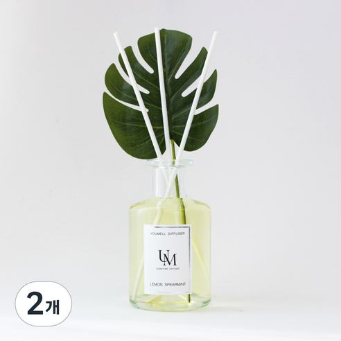 유멜 시그니처 디퓨저 200ml, 레몬스피아민트, 2개
