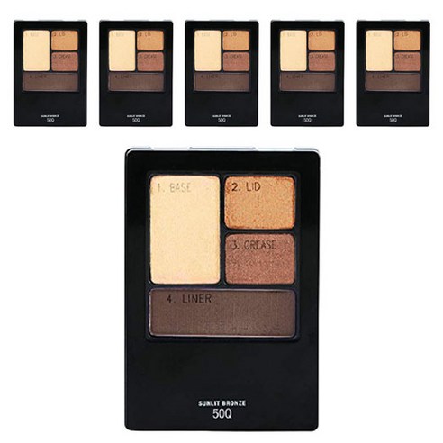 메이블린 엑스퍼트 웨어 아이섀도우 쿼드 4.8g, Sunlit Bronze, 6개
