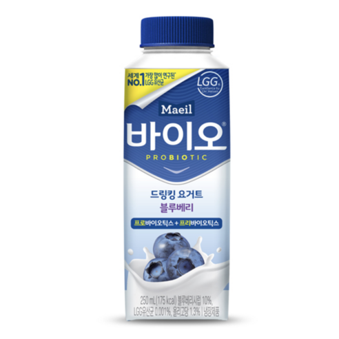 매일바이오 드링킹 블루베리250ml냉장무배, 250ml, 20개