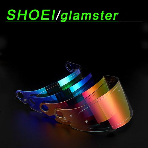 SHOEI 글램스터용 헬멧 바이저, 풀페이스 오토바이 렌즈, UV 보호, 방수 쉴드