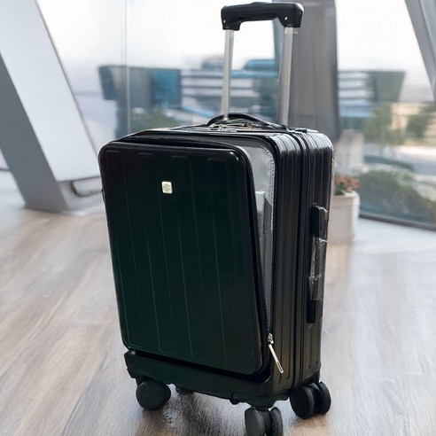 스마트한 여행을 위한 완벽한 동반자, 전면오픈 앞포켓 USB 캐리어