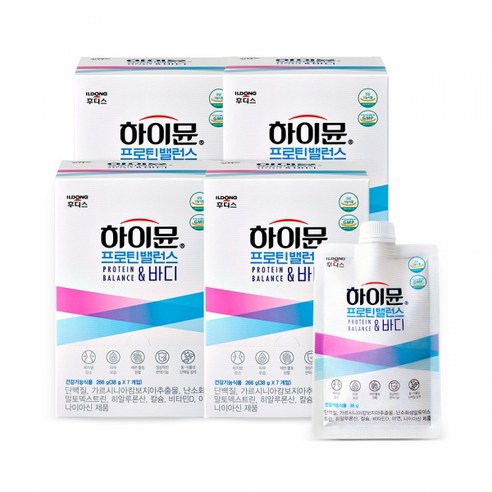 [일동후디스]하이뮨 프로틴 밸런스&바디 파우치 7입 4박스, 4개, 단품
