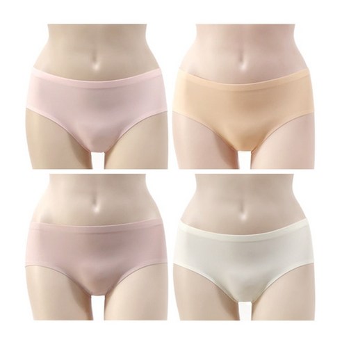 비버리힐즈폴로클럽 여성팬티 무봉제 노라인 심리스 총4종 사방스판 여자팬티(개별포장)