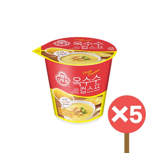 오뚜기 옥수수 컵스프, 27g, 5개