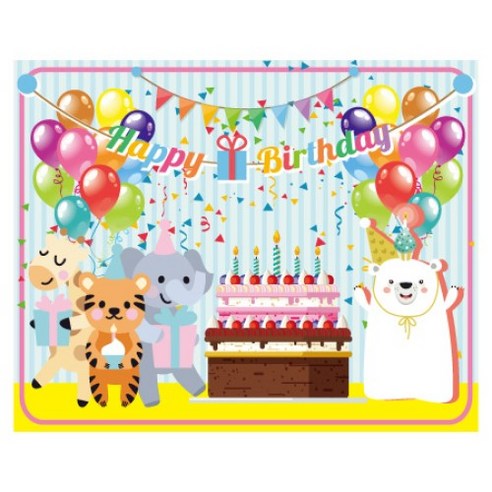 생일 축하 파티 포토 배경 대형 현수막, 005 생일 117