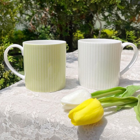 일상에 스며드는 산뜻한 컬러, 한국도자기 라임 머그컵 2종 세트 리뷰 한국도자기