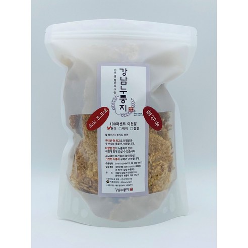 강남누룽지 현미와 귀리누룽지 세트, 끓이는 용량 360g, 1개 강남용인바산공유 강남누룽지 현미와 귀리누룽지 세트, 끓이는 용량 360g, 1개 강남용인바산공유