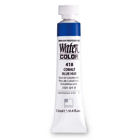 신한 수채화물감 12ml 낱색, 401-White, 1개