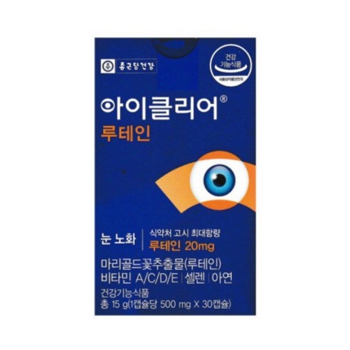 [종근당건강] 아이클리어 눈사랑 루테인 눈건강 30캡슐 (6박스), 30정, 6개