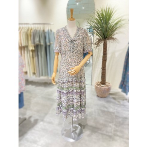 [써스데이아일랜드] 레이스업 보더 원피스 T224AOP305W Best Top5