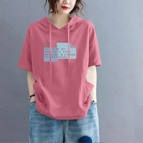 반짝반짝 빛나는 여름의 여신, 꽃소담 후드 티셔츠